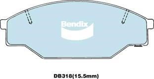 Bendix USA DB318 GCT Гальмівні колодки, комплект DB318GCT: Приваблива ціна - Купити у Польщі на 2407.PL!