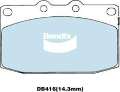 Bendix USA DB416 GCT Klocki hamulcowe, zestaw DB416GCT: Dobra cena w Polsce na 2407.PL - Kup Teraz!