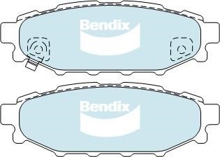 Bendix USA DB1803 GCT Brake Pad Set, disc brake DB1803GCT: Buy near me in Poland at 2407.PL - Good price!