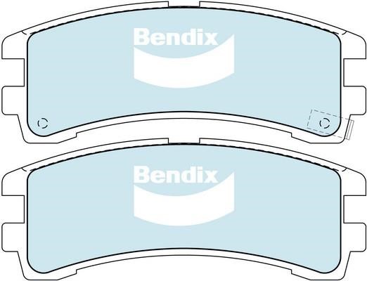 Bendix USA DB1175 -4WD Brake Pad Set, disc brake DB11754WD: Buy near me in Poland at 2407.PL - Good price!