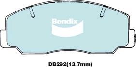Bendix USA DB292 -4WD Brake Pad Set, disc brake DB2924WD: Buy near me in Poland at 2407.PL - Good price!