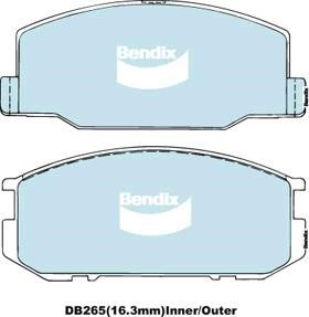Bendix USA DB265 GCT Тормозные колодки дисковые, комплект DB265GCT: Отличная цена - Купить в Польше на 2407.PL!