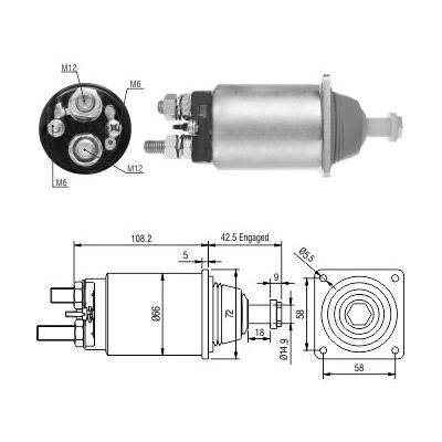 Wilmink Group WG1821414 Solenoid Switch, starter WG1821414: Buy near me in Poland at 2407.PL - Good price!