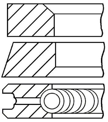 Wilmink Group WG1186741 Кільця поршневі, комплект WG1186741: Приваблива ціна - Купити у Польщі на 2407.PL!