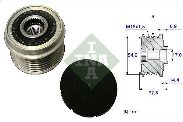 Wilmink Group WG1253787 Freewheel clutch, alternator WG1253787: Buy near me at 2407.PL in Poland at an Affordable price!