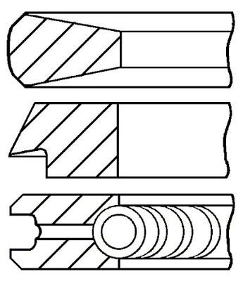 Wilmink Group WG1187460 Кільця поршневі, комплект WG1187460: Приваблива ціна - Купити у Польщі на 2407.PL!