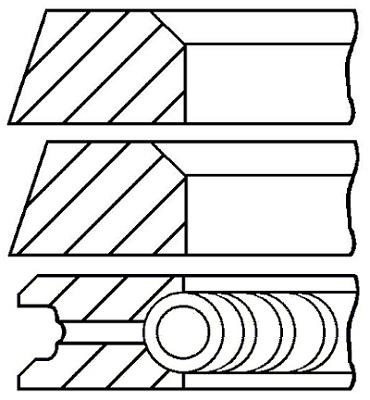 Wilmink Group WG1096605 Кільця поршневі, комплект WG1096605: Приваблива ціна - Купити у Польщі на 2407.PL!