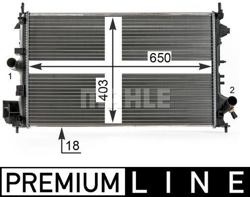 Wilmink Group WG2182835 Radiator, engine cooling WG2182835: Buy near me at 2407.PL in Poland at an Affordable price!