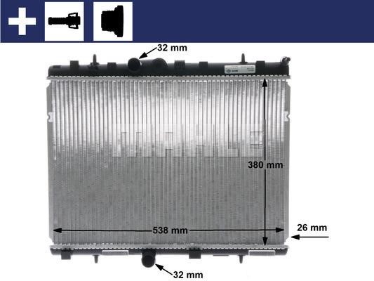 Wilmink Group WG2183682 Radiator, engine cooling WG2183682: Buy near me in Poland at 2407.PL - Good price!