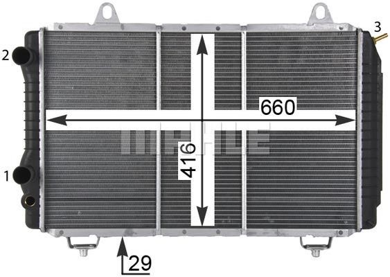 Радиатор охлаждения двигателя Wilmink Group WG2183679