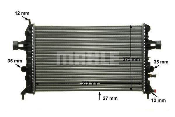 Radiator, engine cooling Wilmink Group WG2183771