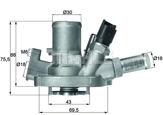 Wilmink Group WG1217600 Thermostat, coolant WG1217600: Buy near me in Poland at 2407.PL - Good price!