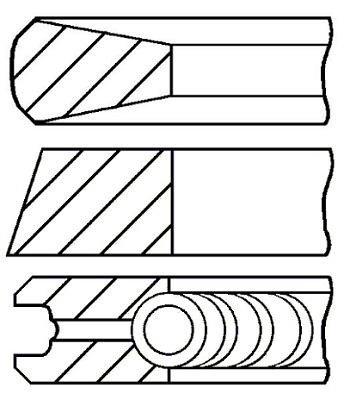 Wilmink Group WG1187193 Кільця поршневі, комплект WG1187193: Приваблива ціна - Купити у Польщі на 2407.PL!