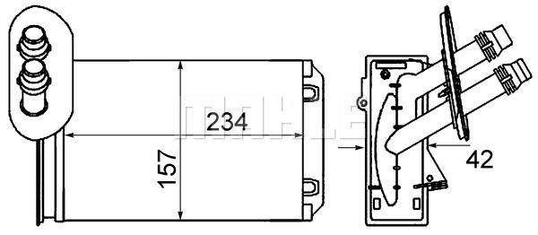 Wilmink Group WG2180079 Радіатор опалювача салону WG2180079: Приваблива ціна - Купити у Польщі на 2407.PL!