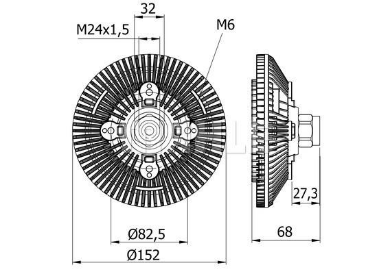 Wilmink Group WG2180486 Clutch, radiator fan WG2180486: Buy near me in Poland at 2407.PL - Good price!