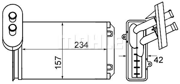 Wilmink Group WG2180067 Радіатор опалювача салону WG2180067: Приваблива ціна - Купити у Польщі на 2407.PL!