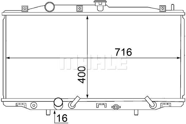 Wilmink Group WG2182651 Radiator, engine cooling WG2182651: Buy near me in Poland at 2407.PL - Good price!