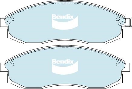 Bendix USA DB1308 HD Тормозные колодки дисковые, комплект DB1308HD: Отличная цена - Купить в Польше на 2407.PL!