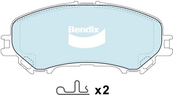 Bendix USA DB2345 HD Тормозные колодки дисковые, комплект DB2345HD: Отличная цена - Купить в Польше на 2407.PL!