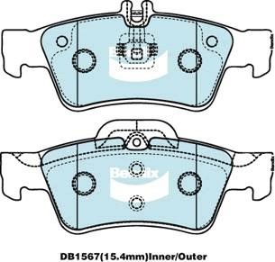 Bendix USA DB1657 GCT Гальмівні колодки, комплект DB1657GCT: Приваблива ціна - Купити у Польщі на 2407.PL!