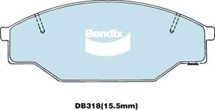 Bendix USA DB318 -4WD Brake Pad Set, disc brake DB3184WD: Buy near me in Poland at 2407.PL - Good price!