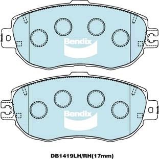 Bendix USA DB1419 GCT Klocki hamulcowe, zestaw DB1419GCT: Dobra cena w Polsce na 2407.PL - Kup Teraz!