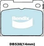 Bendix USA DB538 GCT Гальмівні колодки, комплект DB538GCT: Приваблива ціна - Купити у Польщі на 2407.PL!