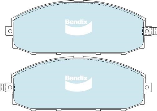 Bendix USA DB1361 HD Тормозные колодки дисковые, комплект DB1361HD: Отличная цена - Купить в Польше на 2407.PL!