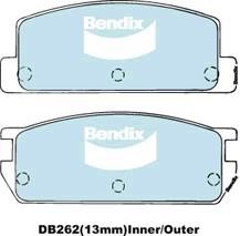 Bendix USA DB262 GCT Klocki hamulcowe, zestaw DB262GCT: Dobra cena w Polsce na 2407.PL - Kup Teraz!