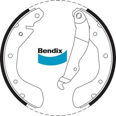 Bendix USA BS1710 Колодки тормозные барабанные, комплект BS1710: Отличная цена - Купить в Польше на 2407.PL!