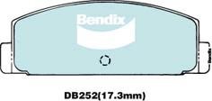 Bendix USA DB252 GCT Klocki hamulcowe, zestaw DB252GCT: Dobra cena w Polsce na 2407.PL - Kup Teraz!
