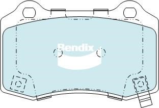 Bendix USA DB2260 4WD Brake Pad Set, disc brake DB22604WD: Buy near me in Poland at 2407.PL - Good price!