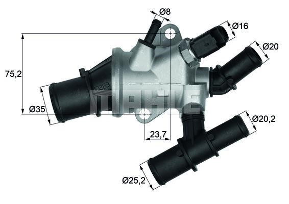 Wilmink Group WG1217609 Thermostat, coolant WG1217609: Buy near me in Poland at 2407.PL - Good price!