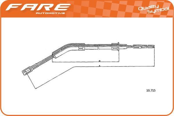 Fare 19220 Cable Pull, parking brake 19220: Buy near me at 2407.PL in Poland at an Affordable price!