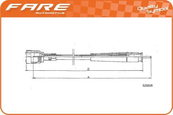 Fare 27671 Tacho Shaft 27671: Buy near me in Poland at 2407.PL - Good price!