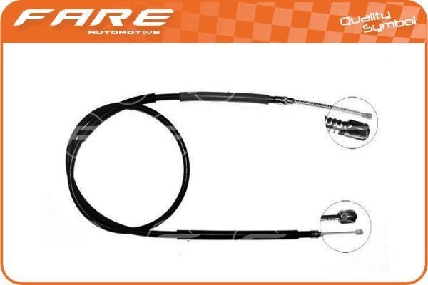 Fare 17670 Cable Pull, parking brake 17670: Buy near me in Poland at 2407.PL - Good price!