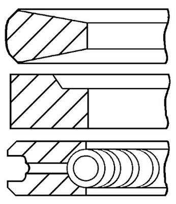 Wilmink Group WG1186786 Кільця поршневі, комплект WG1186786: Приваблива ціна - Купити у Польщі на 2407.PL!