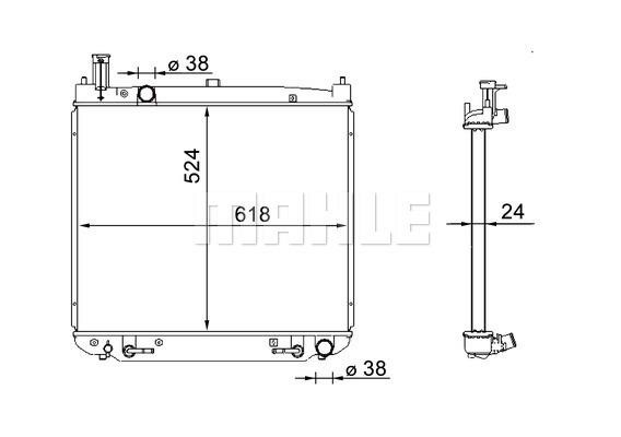 Wilmink Group WG2182763 Radiator, engine cooling WG2182763: Buy near me in Poland at 2407.PL - Good price!