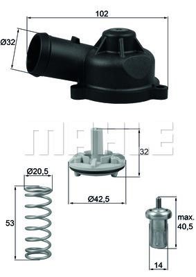 Wilmink Group WG1426508 Thermostat, coolant WG1426508: Buy near me in Poland at 2407.PL - Good price!