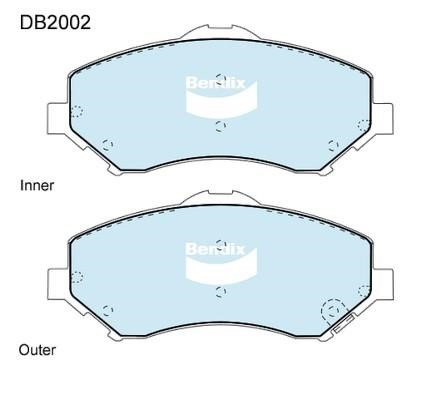 Bendix USA DB2002 -4WD Brake Pad Set, disc brake DB20024WD: Buy near me in Poland at 2407.PL - Good price!