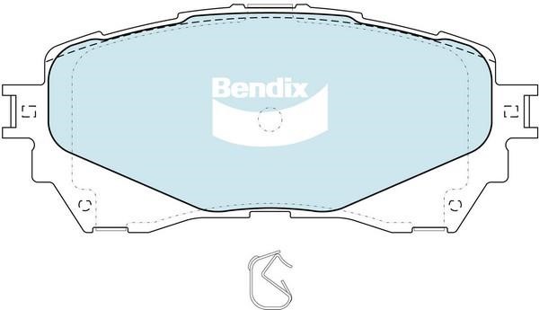 Bendix USA DB2293 GCT Гальмівні колодки, комплект DB2293GCT: Приваблива ціна - Купити у Польщі на 2407.PL!