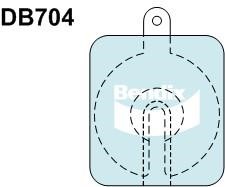Bendix USA DB704 GCT Тормозные колодки дисковые, комплект DB704GCT: Купить в Польше - Отличная цена на 2407.PL!