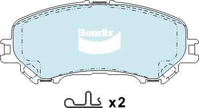 Bendix USA DB2345 4WD Тормозные колодки дисковые, комплект DB23454WD: Отличная цена - Купить в Польше на 2407.PL!