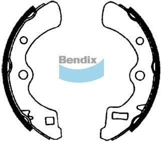 Bendix USA BS1393 Колодки тормозные барабанные, комплект BS1393: Отличная цена - Купить в Польше на 2407.PL!