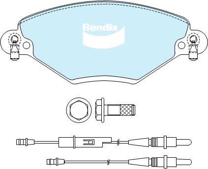 Bendix USA DB2016 EURO+ Brake Pad Set, disc brake DB2016EURO: Buy near me in Poland at 2407.PL - Good price!