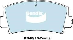 Bendix USA DB40 GCT Тормозные колодки дисковые, комплект DB40GCT: Отличная цена - Купить в Польше на 2407.PL!