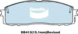 Bendix USA DB413 GCT Brake Pad Set, disc brake DB413GCT: Buy near me in Poland at 2407.PL - Good price!