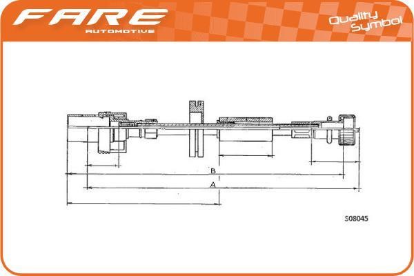 Fare 27571 Tacho Shaft 27571: Buy near me in Poland at 2407.PL - Good price!