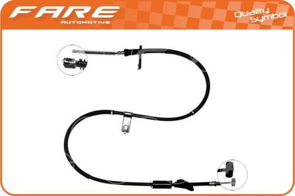 Fare 18648 Cable Pull, parking brake 18648: Buy near me in Poland at 2407.PL - Good price!