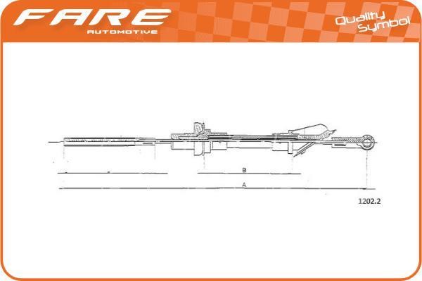 Fare 24488 Cable Pull, clutch control 24488: Buy near me in Poland at 2407.PL - Good price!